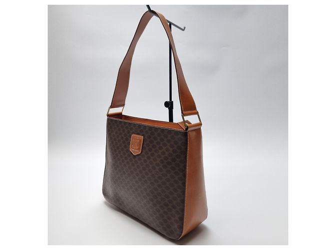 Céline Triomphe Macadam Schultertasche Braun - Ansicht 6