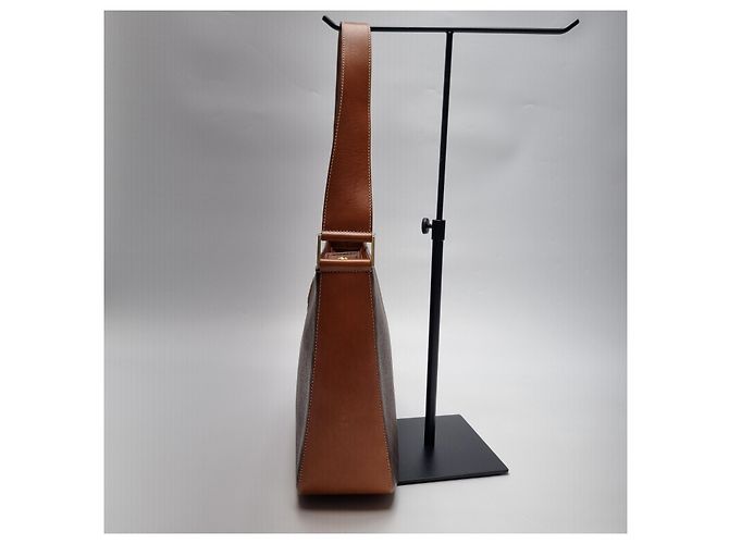 Céline Triomphe Macadam Schultertasche Braun - Ansicht 7