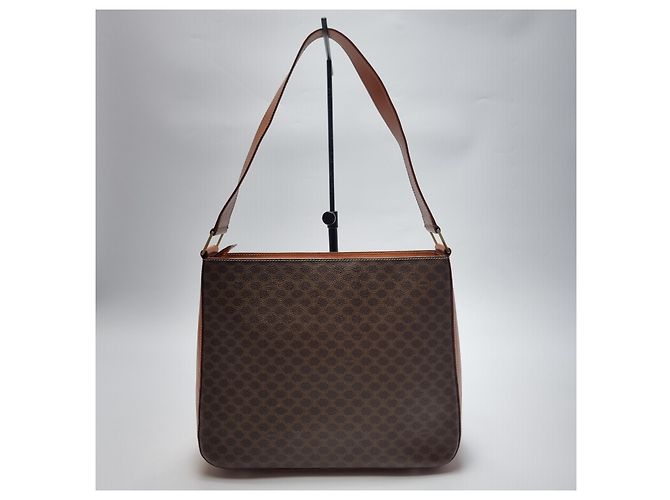 Céline Triomphe Macadam Schultertasche Braun - Ansicht 9
