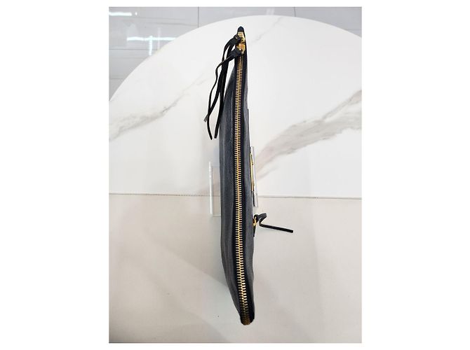 Balenciaga Clutch in metallo classico Blu - vista 11