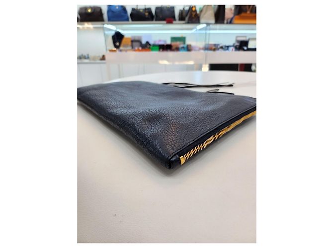 Balenciaga Clutch in metallo classico Blu - vista 16