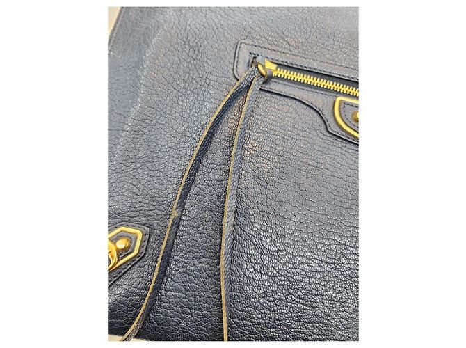 Balenciaga Clutch in metallo classico Blu - vista 19