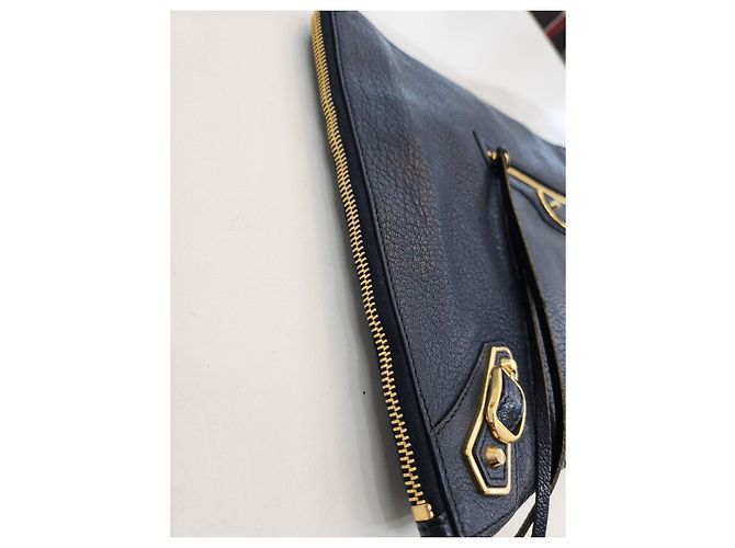 Balenciaga Clutch in metallo classico Blu - vista 21