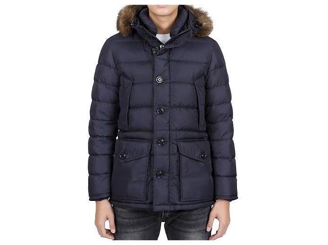 Moncler Giacca con cappuccio Cluny Down Blu Navy - vista 10