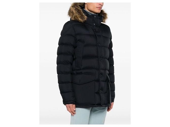 Moncler Giacca con cappuccio Cluny Down Blu Navy - vista 11