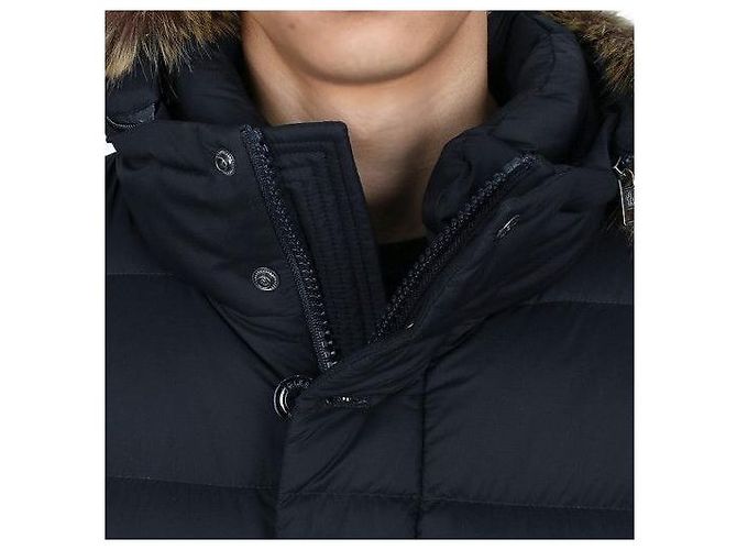 Moncler Giacca con cappuccio Cluny Down Blu Navy - vista 14