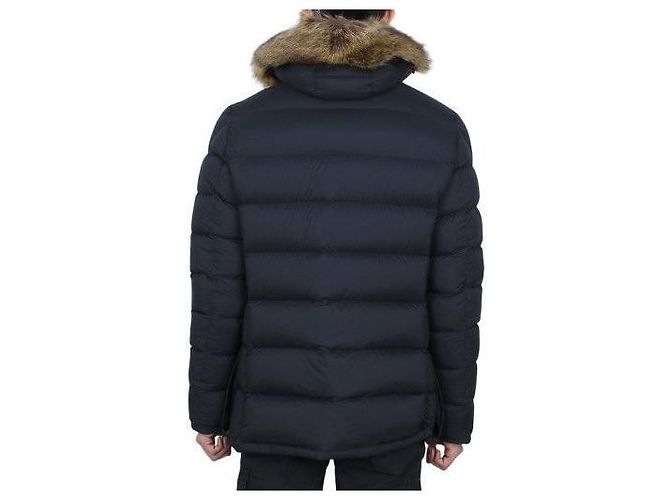 Moncler Giacca con cappuccio Cluny Down Blu Navy - vista 9