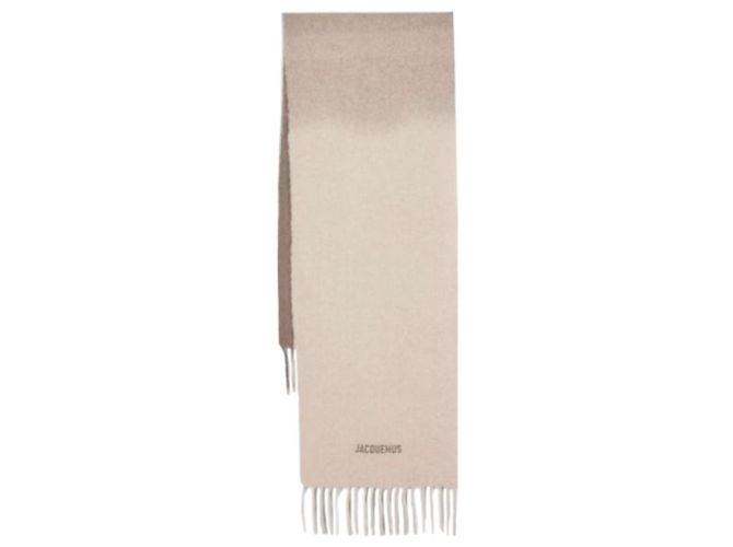 Jacquemus Sciarpa in misto mohair beige Reshape Marrone - vista 10