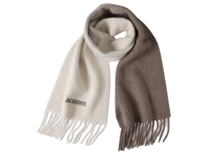 Jacquemus Sciarpa in misto mohair beige Reshape Marrone - vista 2