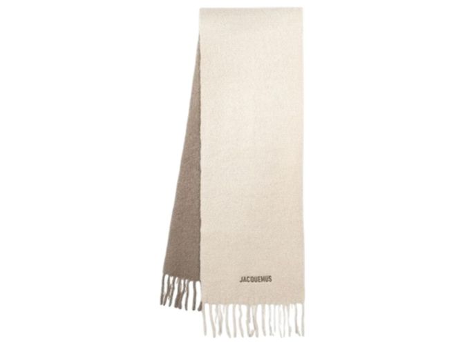 Jacquemus Sciarpa in misto mohair beige Reshape Marrone - vista 3