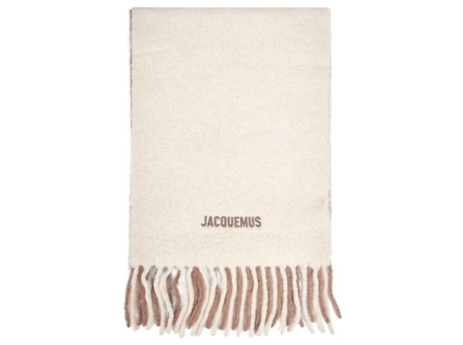 Jacquemus Sciarpa in misto mohair beige Reshape Marrone - vista 4