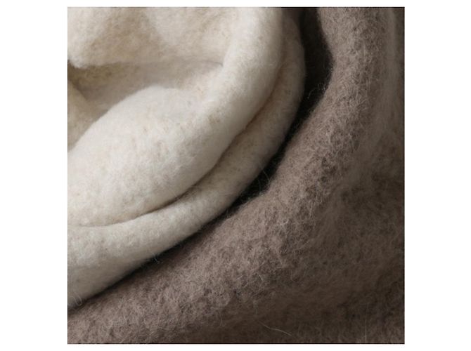 Jacquemus Sciarpa in misto mohair beige Reshape Marrone - vista 8