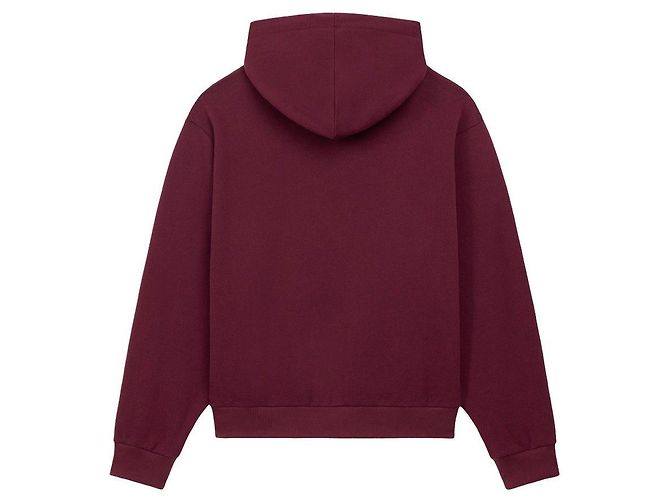 Céline Bordeaux Blazon Kapuzen-Set aus Baumwollfleece mit Knopf Dor Rot - Ansicht 2