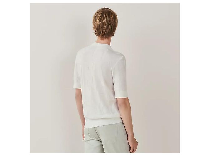 Hermès Herren T-Shirt Chevaux in Symmetrie Silber - Ansicht 3