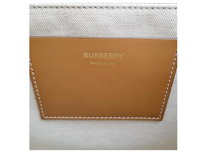 Burberry Borsa Tote Freya Media Naturale Arancione - vista 7