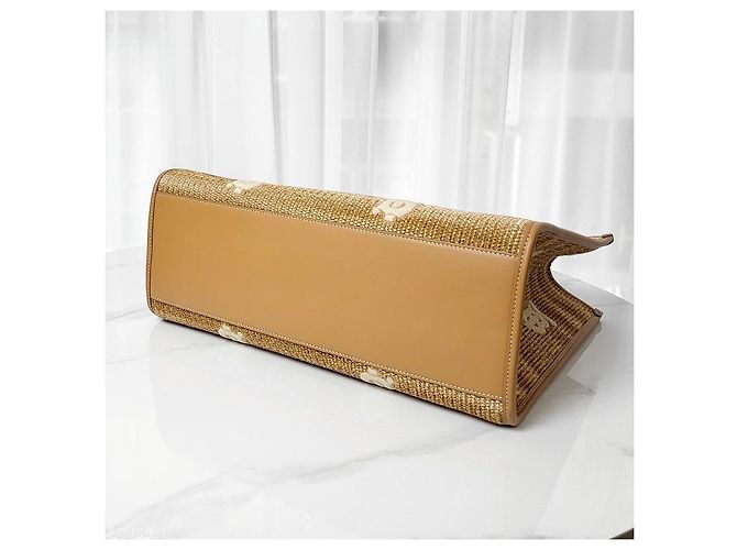 Burberry Borsa Tote Freya Media Naturale Arancione - vista 9
