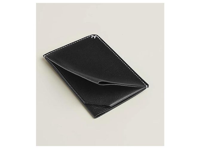 Hermès Cellier Card Holder Wallet Noir Black - view 4