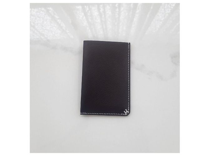 Hermès Cellier Card Holder Wallet Noir Black - view 5