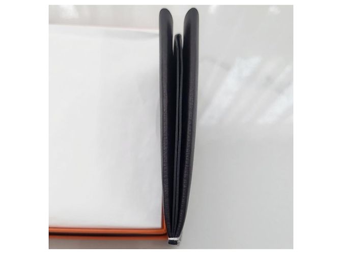 Hermès Cellier Card Holder Wallet Noir Black - view 7