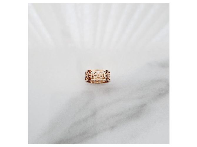 Hermès Göttlicher Anker-Ring Kleines Modell Roségold Orange - Ansicht 5
