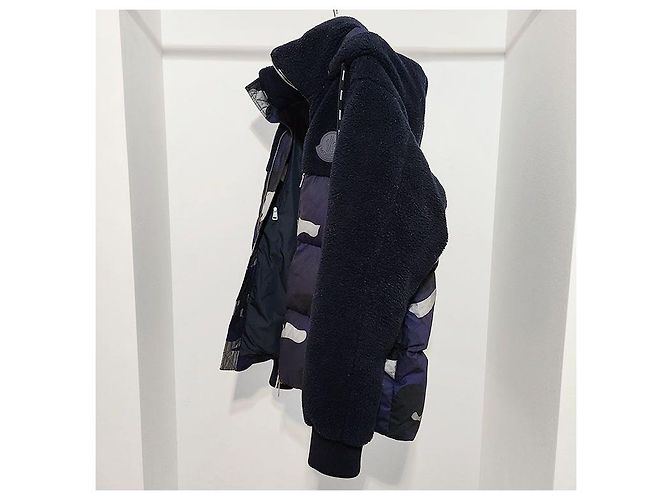 Moncler Gepolsterter Pullover Giannaloro Horn Camo Schwarz - Ansicht 2