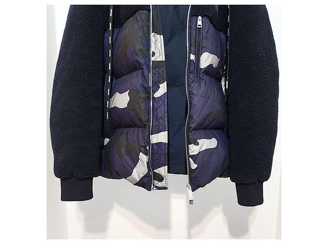 Moncler Gepolsterter Pullover Giannaloro Horn Camo Schwarz - Ansicht 5