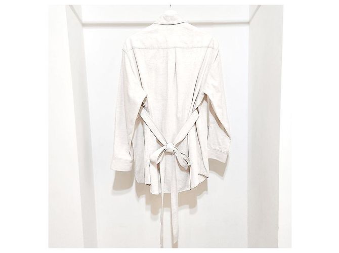 Burberry Leinenjacke Silber - Ansicht 3