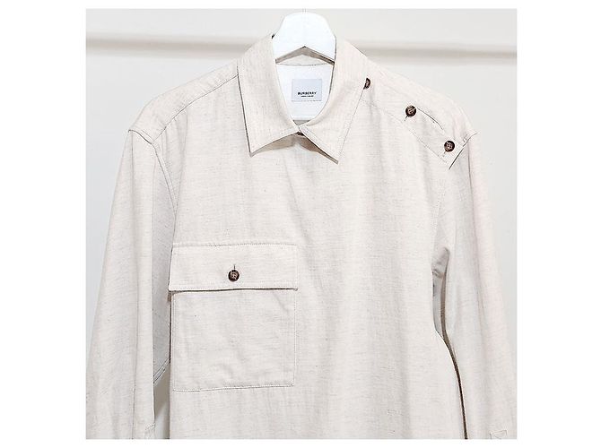 Burberry Leinenjacke Silber - Ansicht 4