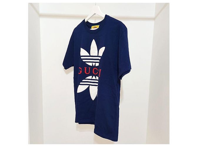 Gucci Adidas T-Shirt mit kurzen Ärmeln Schwarz - Ansicht 2