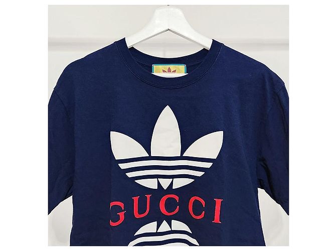 Gucci Adidas T-Shirt mit kurzen Ärmeln Schwarz - Ansicht 4