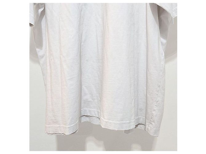 Balenciaga T-Shirt mit Klebeband-Logo Silber - Ansicht 5