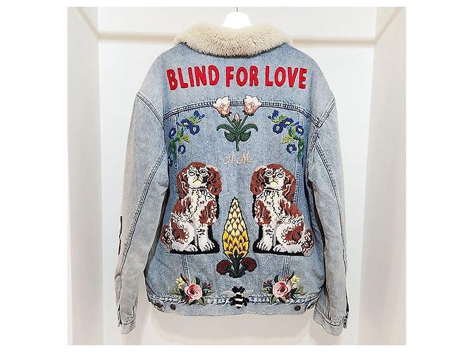 Gucci Chaqueta de denim de borrego - vista 3