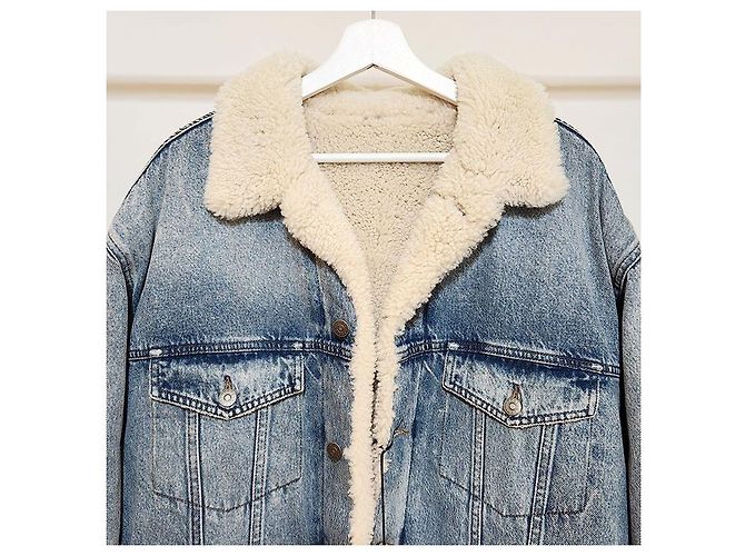 Gucci Chaqueta de denim de borrego - vista 4