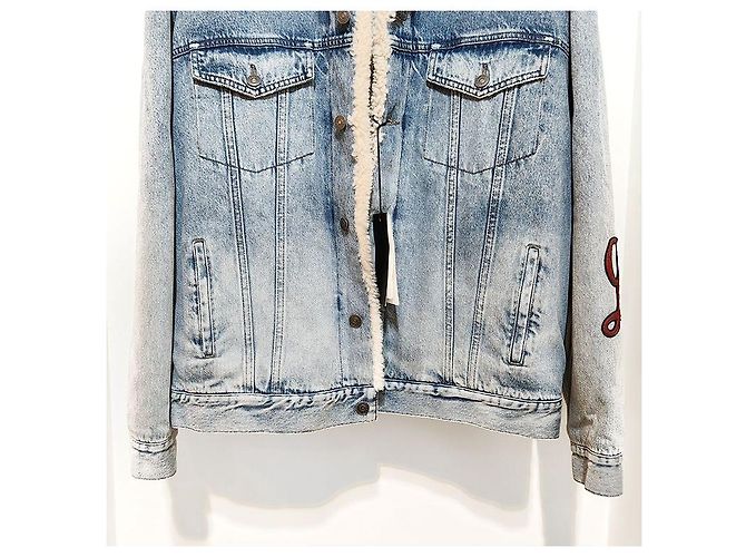 Gucci Chaqueta de denim de borrego - vista 5