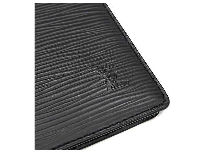 Louis Vuitton Portafoglio passaporto Epi Nero - vista 7