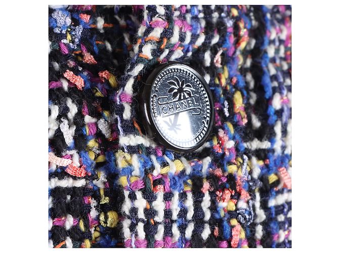 Vestido sin mangas de tweed Chanel Multicolor - vista 4