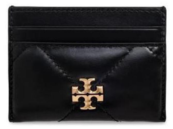 Tory Burch Diamantgeplottetes Kartenetui Schwarz - Ansicht 4