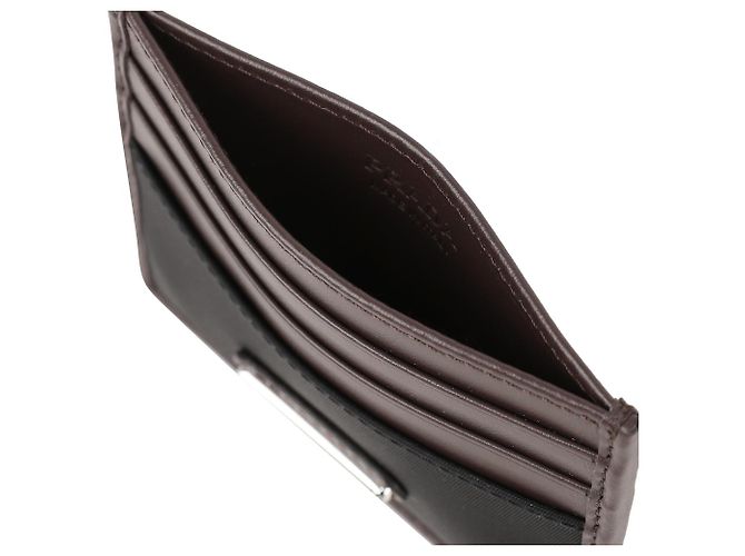 Prada Triangle Logo Card Case Black - view 8