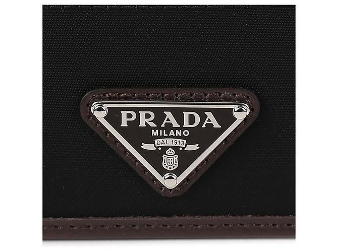 Prada Triangle Logo Card Case Black - view 9