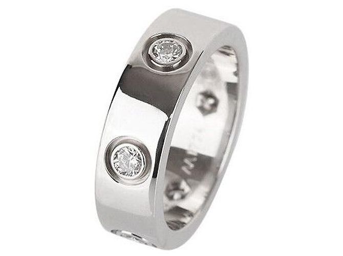 Love Cartier Liebesring Weißgold Diamant Größe - Ansicht 7