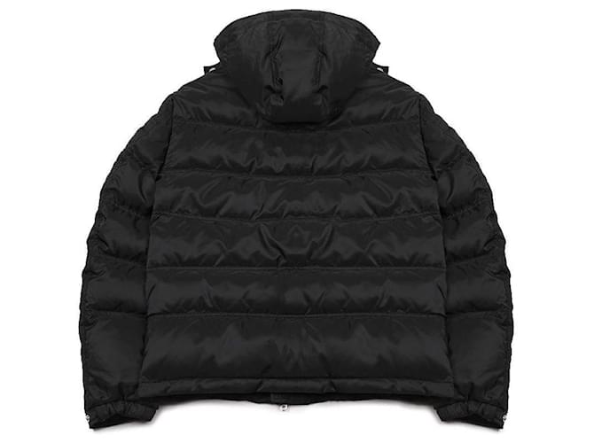 Prada Giacca a vento con cappuccio e logo triangolare Nero - vista 4