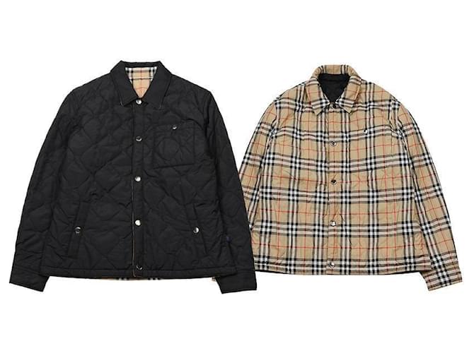 Burberry Wendbare gesteppte Nylon-Überhemd Schwarz - Ansicht 3