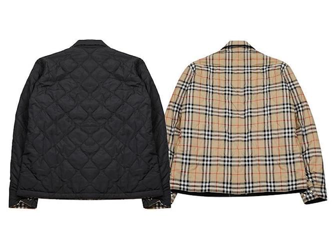 Burberry Wendbare gesteppte Nylon-Überhemd Schwarz - Ansicht 4