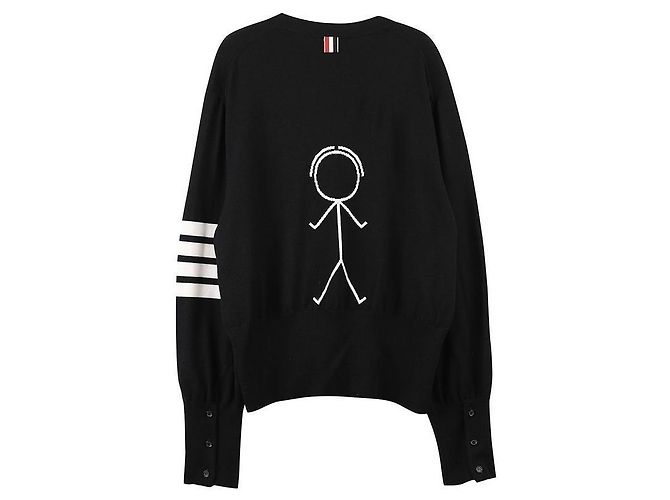 Thom Browne Feiner Merinowoll-Cardigan Mister Tom - Ansicht 4