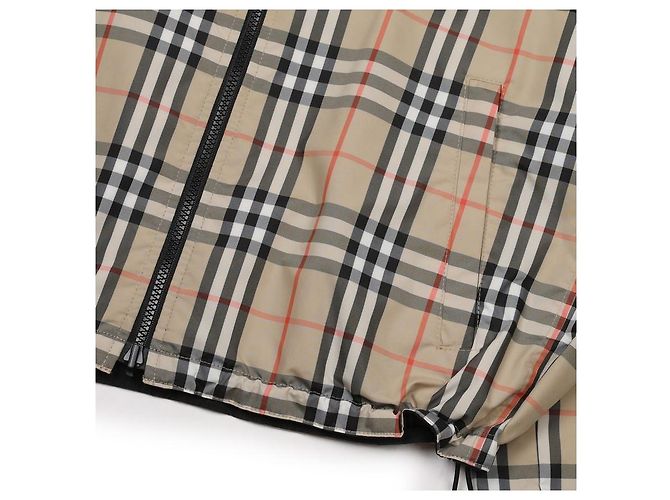 Burberry Reversible Check Hooded Jacket Brown - view 7