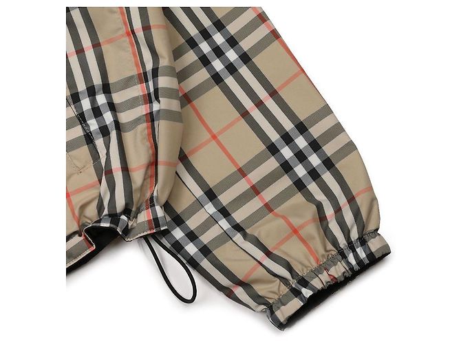 Burberry Reversible Check Hooded Jacket Brown - view 8
