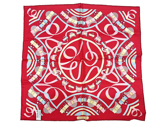 Salvatore Ferragamo Sciarpa di seta Rosso - vista 2