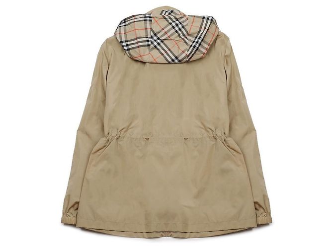Burberry Kurze Nylon-Parka mit Karomuster Braun - Ansicht 4