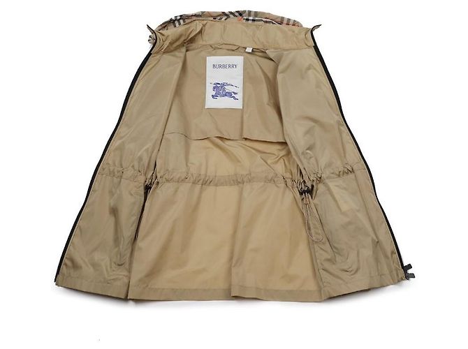 Burberry Kurze Nylon-Parka mit Karomuster Braun - Ansicht 5