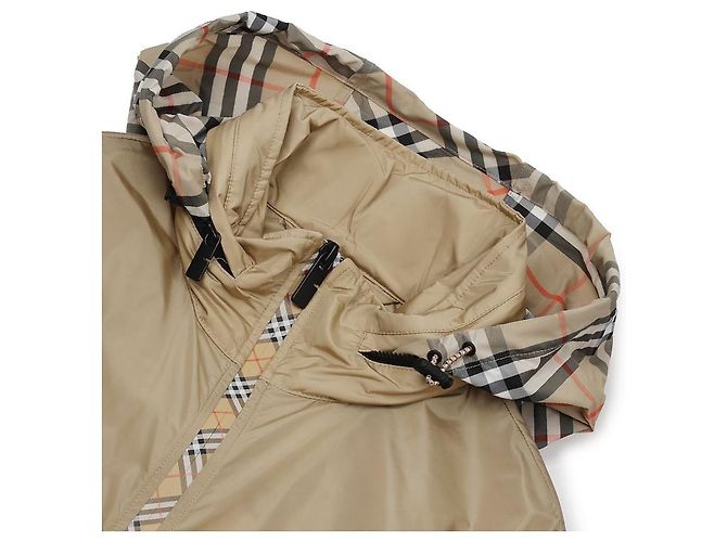 Burberry Kurze Nylon-Parka mit Karomuster Braun - Ansicht 6